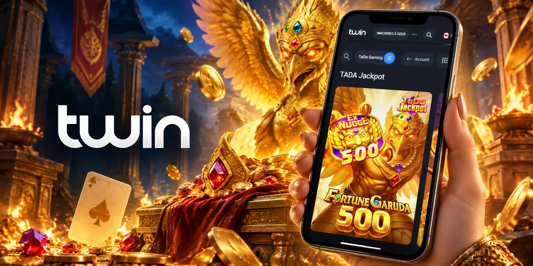 Capture d'écran de l'app Twin Casino